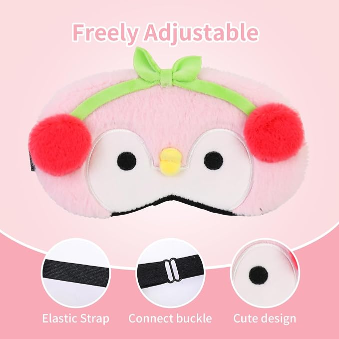 PERFECTSIGHT Sleep Eye Masks, Cute Sleep Eye Cover Lightweight Adjustable - Image 2