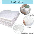 50 Pieces Disposable Plastic Sheeting, - Image 5