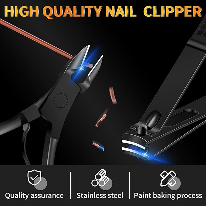 Manicure Set 16 In 1 Professional Stainless Steel Pedicure Kit Toenail Clippers - Image 3