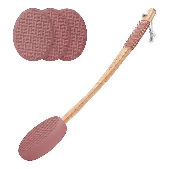 AmazerBath Lotion Applicator for Back, 4 Replacement Pads by AmazerBath