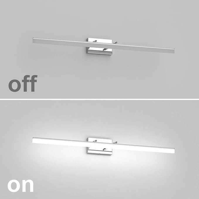 Aipsun 40 inch Modern LED Vanity Lights Adjustable Bathroom Light Fixtures Over - Image 5