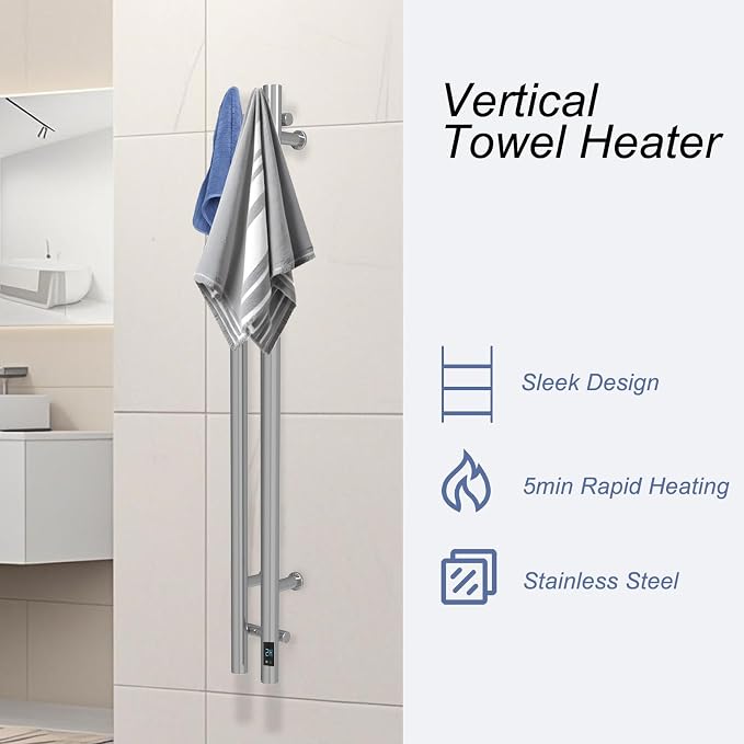 Heated Towel Rack, Towel Warmer - Image 2