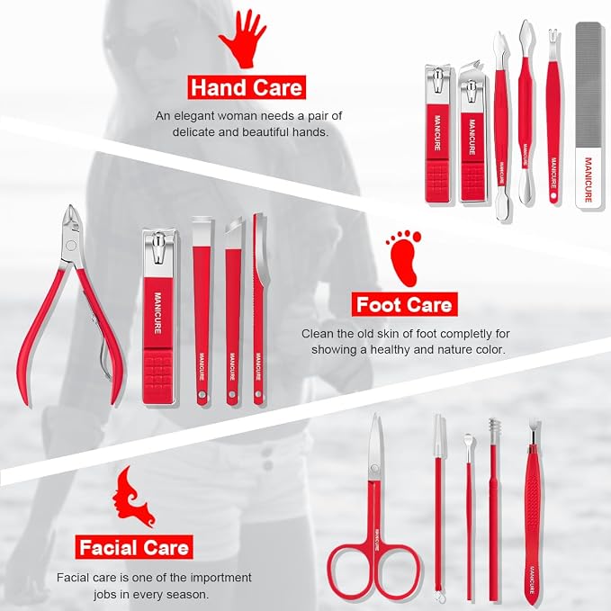 Manicure Set Professional Nail Clippers Pedicure Kit - Image 2