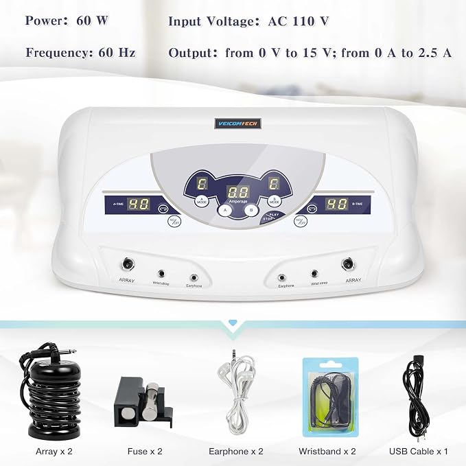 veicomtech Dual Ionic Foot Bath Detox Machine, ion Detox Foot Bath Spa Cleanse - Image 6