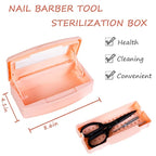 Gusnilo Sterilizer Box Nail Tool Disinfectant Jar Plastic Disinfectant - Image 2