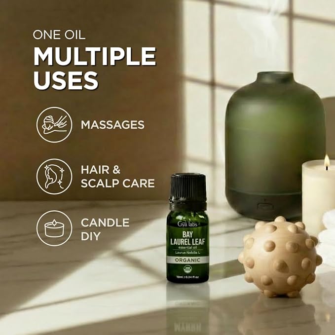 Gya Labs USDA Certified Organic Bay Leaf Essential Oil - Image 6
