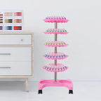 Nail Polish Trolley Organizer, 5 Tiers 360° Rotating Tray Nail Polish Spinning - Image 8