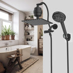 Hibbent All Metal 10'' Dual Filtered Rainfall Shower Head Combo, High Pressure - Image 9