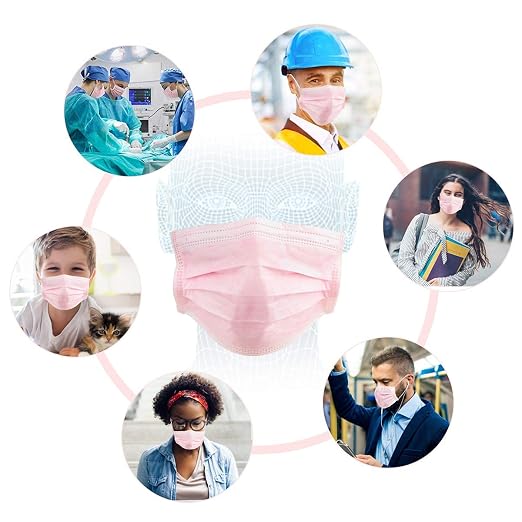 Wecolor 120 Pack Disposable Face Masks - Image 4