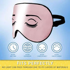 Silk Sleep Eye Mask for Men Women, Comfortable Super Soft Eye Mask - Image 3