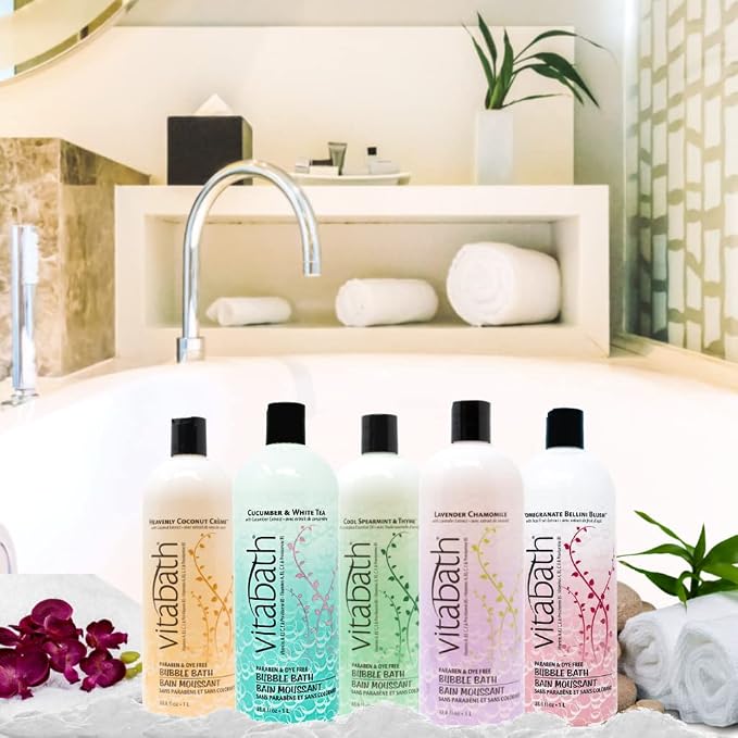 Vitabath Heavenly Coconut Crème Bubble Bath Rich Foaming Bubbly Soak & Relaxing - Image 9