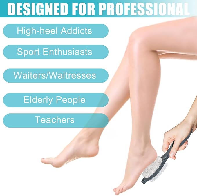 Foot File Callus Remover-3 Pcs 4 in 1 Foot Scrubber Dead Skin Remover - Image 4