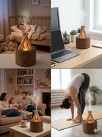 Campfire Flame Diffuser for Essential Oils, 250ml Ultrasonic Cool Mist - Image 2