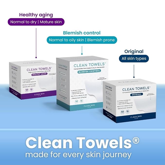 Clean Towels XL®, 100% USDA Biobased Face Towel, Disposable Face Towelette - Image 10