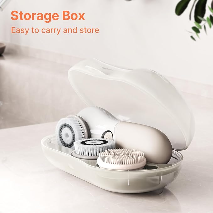 Face Scrubber with 3 Brush Heads & 2 Speeds - Image 4