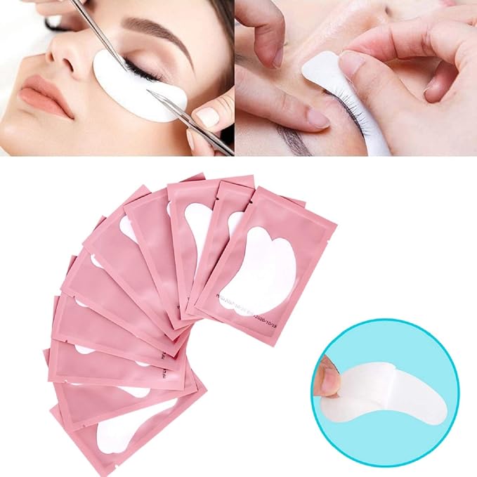 100 Pairs Set Gel pads for eyelash extensions, Comfy and Cool Under Eye Pads - Image 6