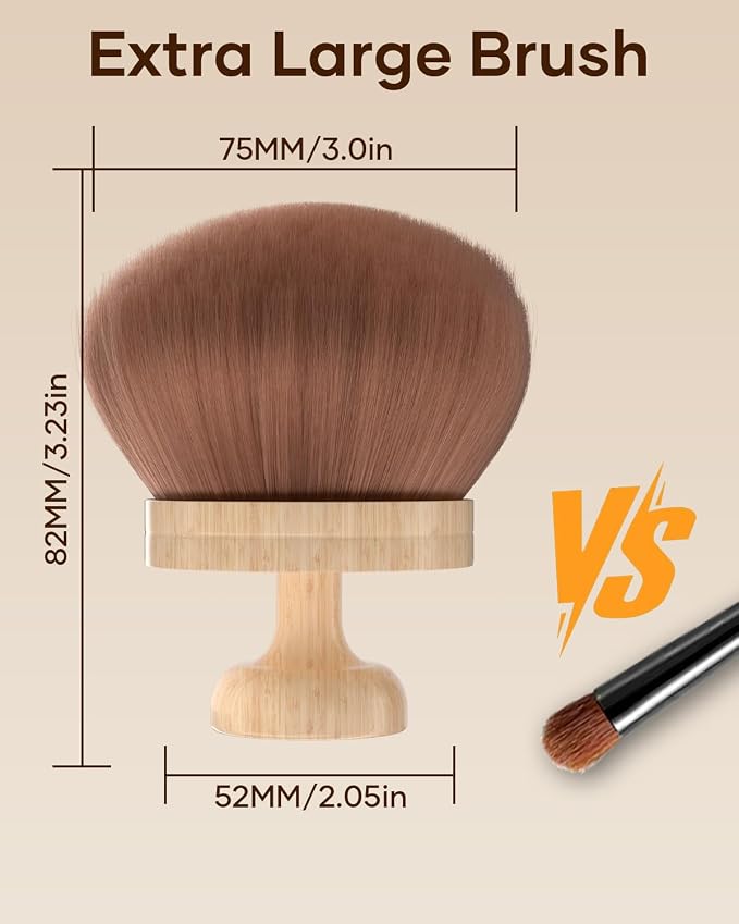 Extra Large Body Makeup Brush For Self Tanner, 3 Inch Width Self Tanning Blend - Image 4