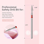 MelodySusie 1.8mm Flame Pentagon Shape Cuticle Clean Nail Drill Bit 3/32'' - Image 5