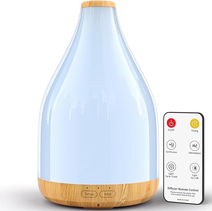 Essential Oil Diffuser for Home, 300ML Modern Décor Aromatherapy Diffusers by KinYiLOHome
