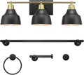 Globe Electric 63000204 5-Piece All-in-One Bathroom Accessory Set, 3-Light by GlobeElectric