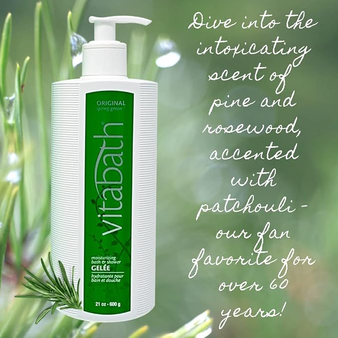 Vitabath Original Spring Green Moisturizing Bath & Shower Gel Wash Intoxicating - Image 8