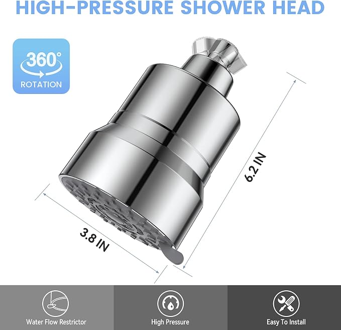 Filtered Shower Head, 3 Modes High Pressure Shower Head - Image 6