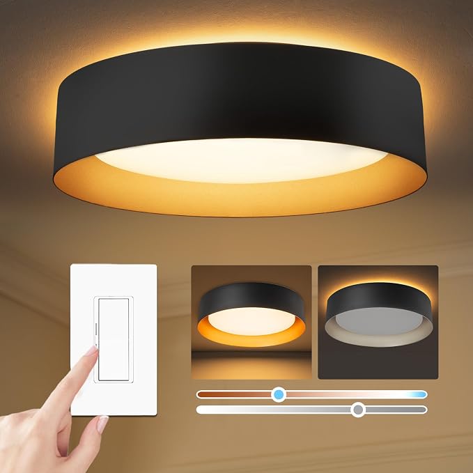 Bargeni Flush Mount Ceiling Light, 12.5 inch LED Ceiling Light by Bargeni