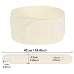 Whaline Spa Facial Headband 4 Packs Head Wrap Terry Cloth Headband Adjustable - Image 2
