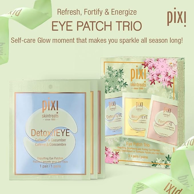 Pixi Beauty Holiday Eye Patch Trio | 3 Single Use Eye Patches - Image 2