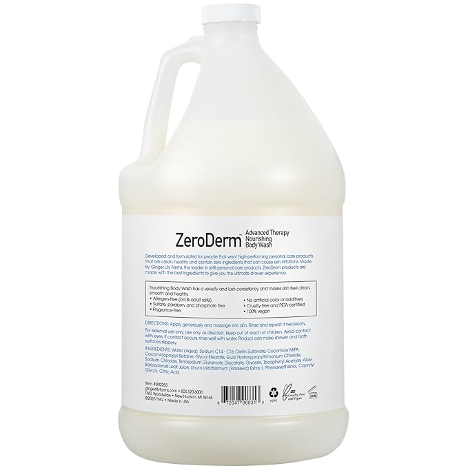 Ginger Lily Farms Botanicals ZeroDerm Advanced Therapy Nourishing Body Wash - Image 2