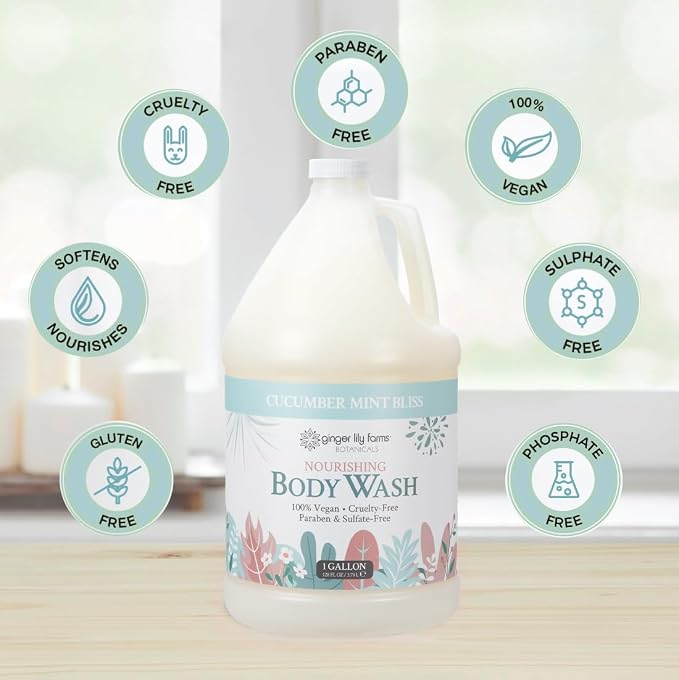 Ginger Lily Farms Botanicals Nourishing Body Wash, 100% Vegan & Cruelty-Free - Image 5