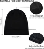 Sleep Cap Bonnet for Sleeping Black Women, Adjustable Cooling Ice Silk Lined - Image 7