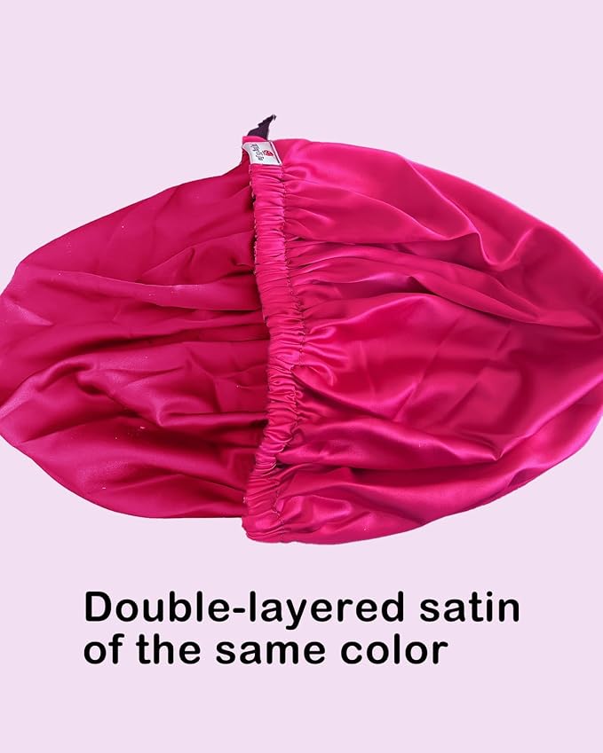 3Pcs Hair Bonnets For Sleeping Satin Bonnet For Women Silk Bonnets Womens Curly - Image 4