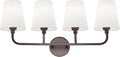 Bathroom Light Fixtures, 4 Light Oil Rubbed Bronze Vanity Lights by Metwet