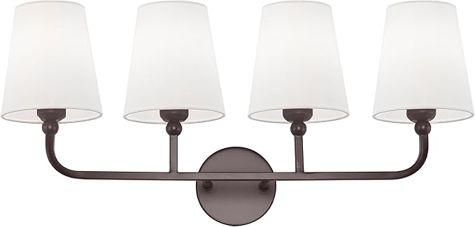 Bathroom Light Fixtures, 4 Light Oil Rubbed Bronze Vanity Lights by Metwet