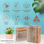 Simple Scents Australia Patchouli Scented Natural Soap Bars, 3.5oz Moisturizing - Image 3