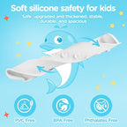 3FT Dolphin Pattern Bathtub Splash Guard Play Shelf - Image 5