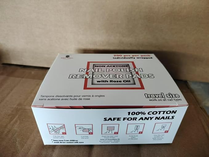 Nail Polish Remover Pads 100% Non Acetone - Image 8