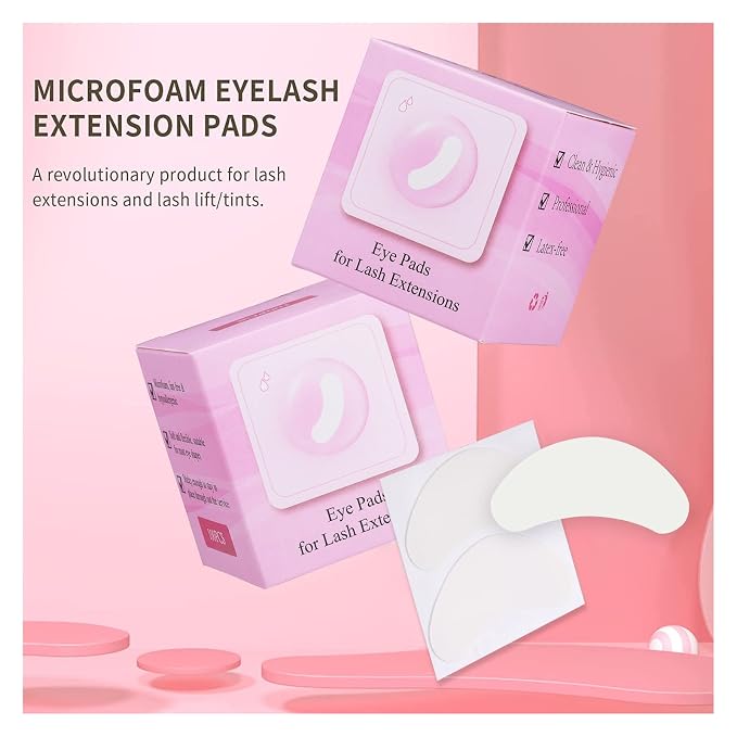 100 PCS Foam Eye Pads for Lash Extensions, 2.76" Under Eye Pads for Eyelash - Image 7