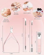 Cuticle Trimmer with Cuticle Pusher and Nail Clipper - Image 7