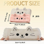 2 PCS Cute Cat Ear Spa Headband - Image 2