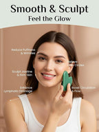 Rena Chris Gua Sha Facial Tools: Jade Stone Guasha Tool - Image 3