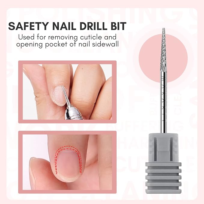 Makartt Nail Drill Bit:Cuticle Bit - Image 2