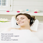Bathtub Pillow, Non Slip, Breathable Soft, Comfortable Head Neck Support - Image 6