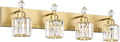 PRESDE Crystal 4 Bathroom Vanity Light Modern Gold Vanity Light Fixture Wall by HOME