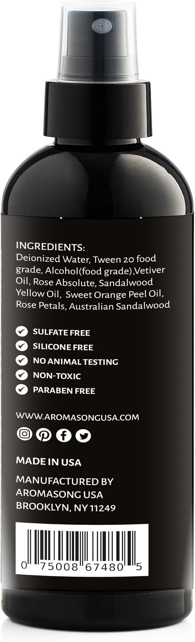 Aromasong Rose Pillow Spray for Sleeping - Image 7