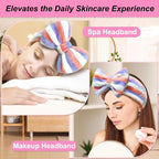 Shintop Women Fashion Lovely Soft Carol Fleece Bowknot Bow Makeup Cosmetic - Image 5