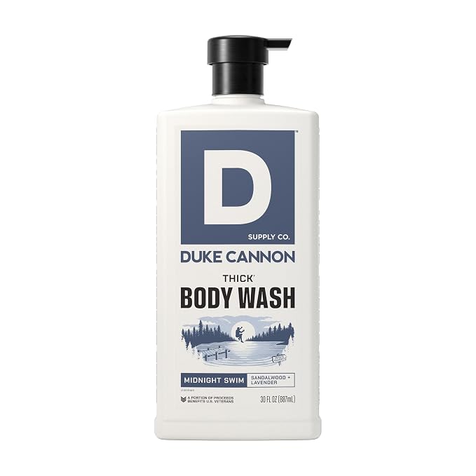 Duke Cannon THICK Body Wash for Men, Midnight Swim, Deep Cleansing & Hydrating by DukeCannonSupplyCo