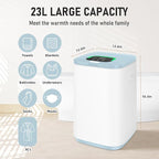 Towel Warmer for Bathroom, 23L Large Towel Warmers, Heated Towel Warmer Bucket - Image 2