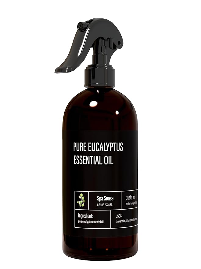 Spa Sense Pure Eucalyptus Oil Shower Mist and Steam Room Spray by Spa+Sense